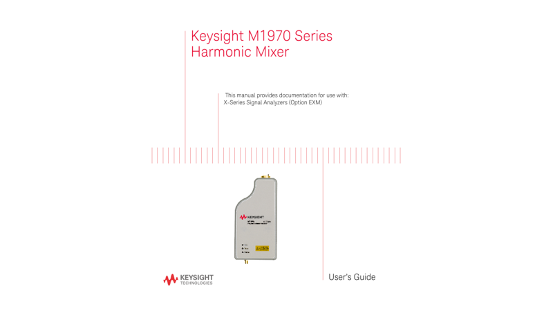 M1970 Series Harmonic Mixer User's Guide